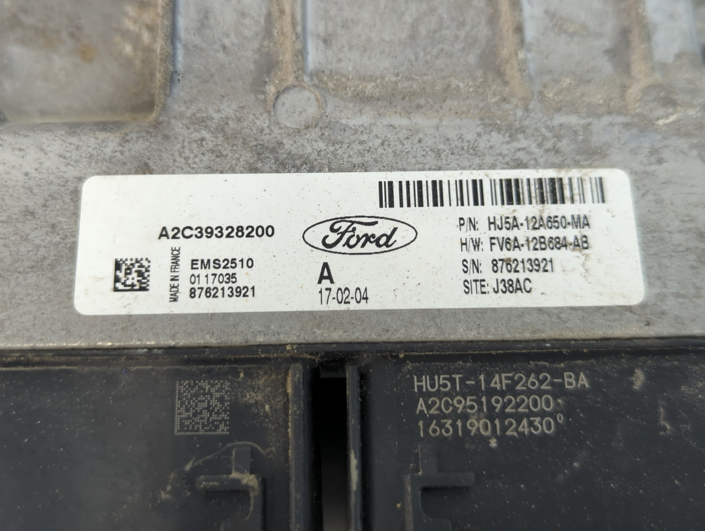 2017-2019 Ford Escape PCM Engine Control Computer ECU ECM PCU OEM P/N:HU5T-14F262-BA FV6A-12B684-AB Fits Fits 2017 2018 2019