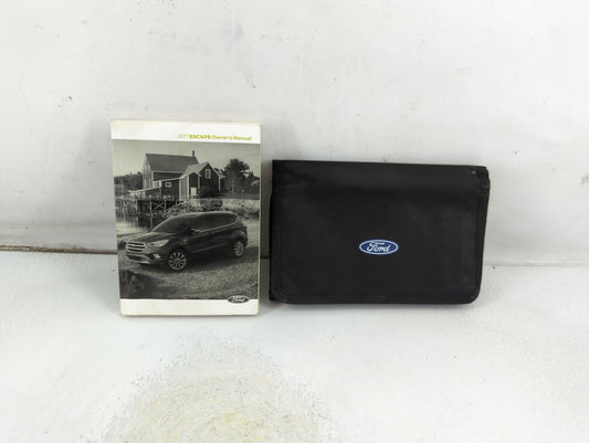 2017 Ford Escape Owners Manual Book Guide P/N:HJ5J 19A321 AD OEM Used Auto Parts - Oemusedautoparts1.com