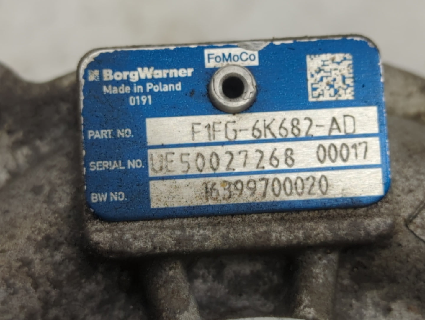2017 Ford Escape Turbocharger Turbo Charger Super Charger Supercharger - Oemusedautoparts1.com