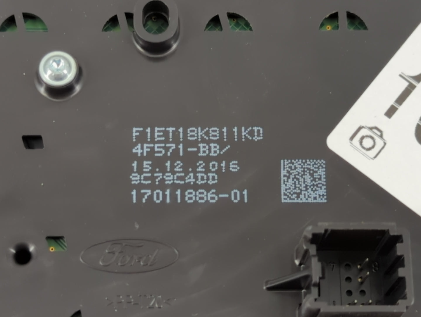 2017-2019 Ford Escape Radio AM FM Cd Player Receiver Replacement P/N:F1ET 18K811 KD Fits Fits 2015 2016 2017 2018 2019 OEM U