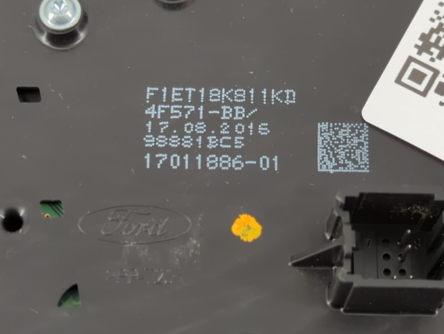 2017-2019 Ford Escape Radio AM FM Cd Player Receiver Replacement P/N:F1ET 18K811 KD Fits Fits 2015 2016 2017 2018 2019 OEM U