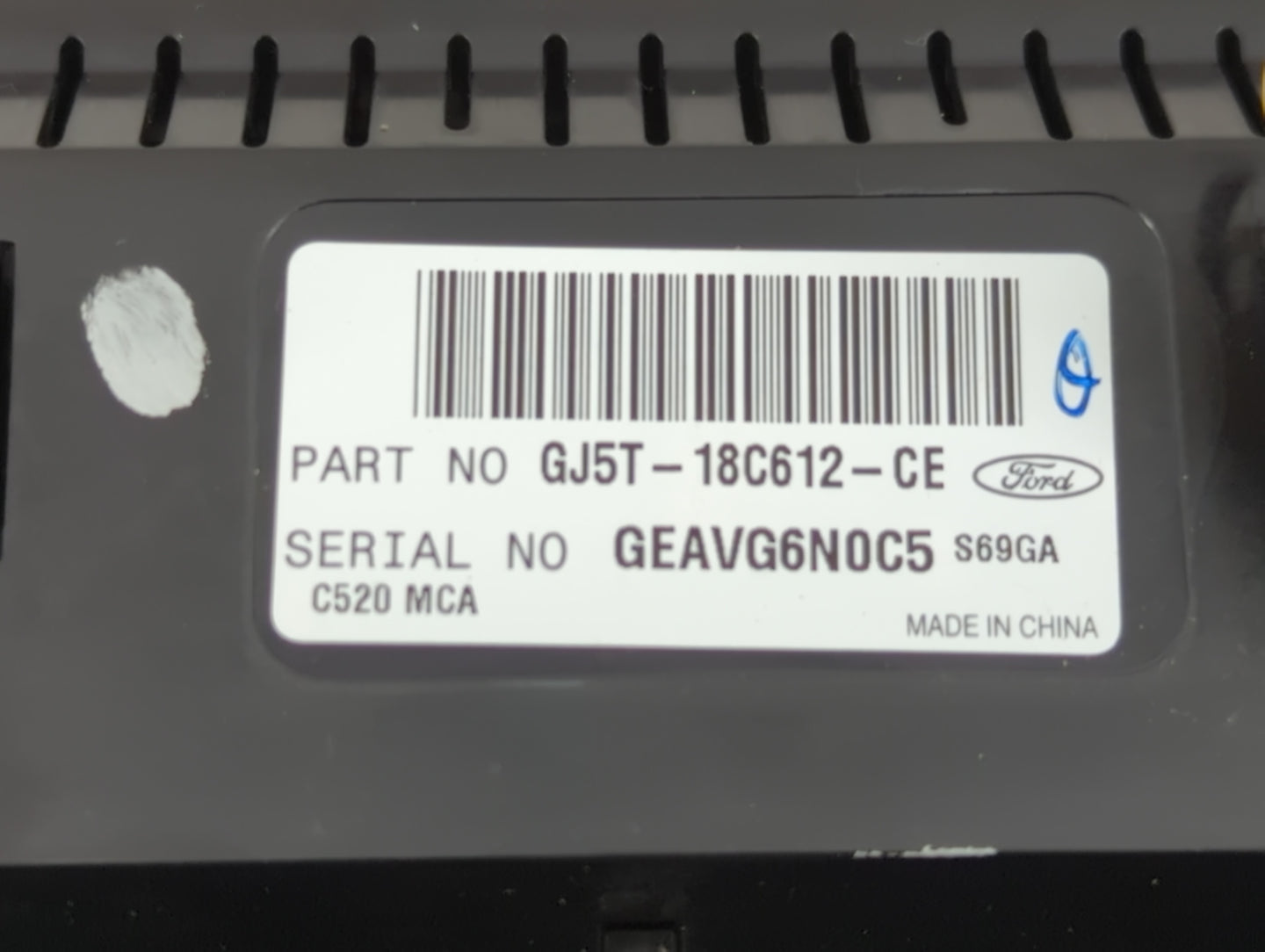 2017 Ford Escape Climate Control Module Temperature AC/Heater Replacement P/N:GJ5T-18C612-CE Fits OEM Used Auto Parts - Oemu