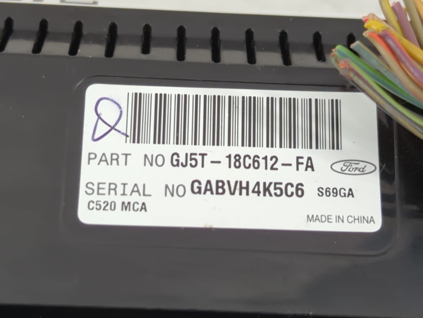 2017 Ford Escape Climate Control Module Temperature AC/Heater Replacement P/N:GJ5T-18C612-FA F1CT 18K811 HC Fits OEM Used Au