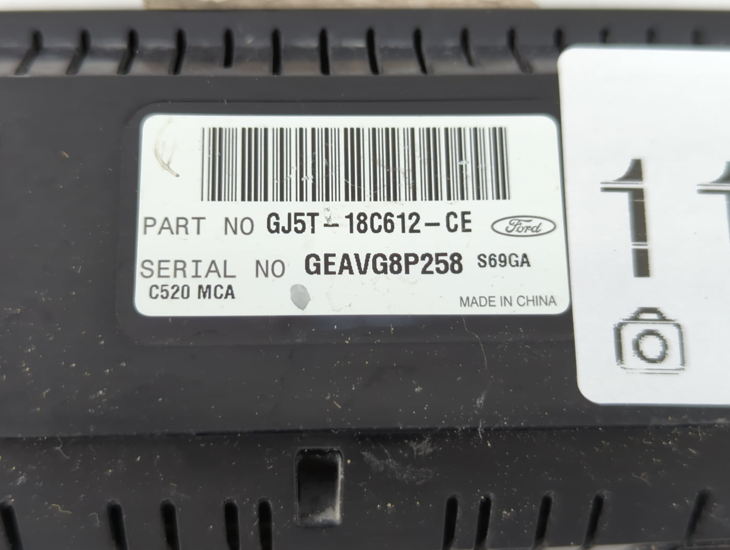2017-2019 Ford Escape Climate Control Module Temperature AC/Heater Replacement P/N:GJ5T-18C612-CE Fits Fits 2017 2018 2019 O