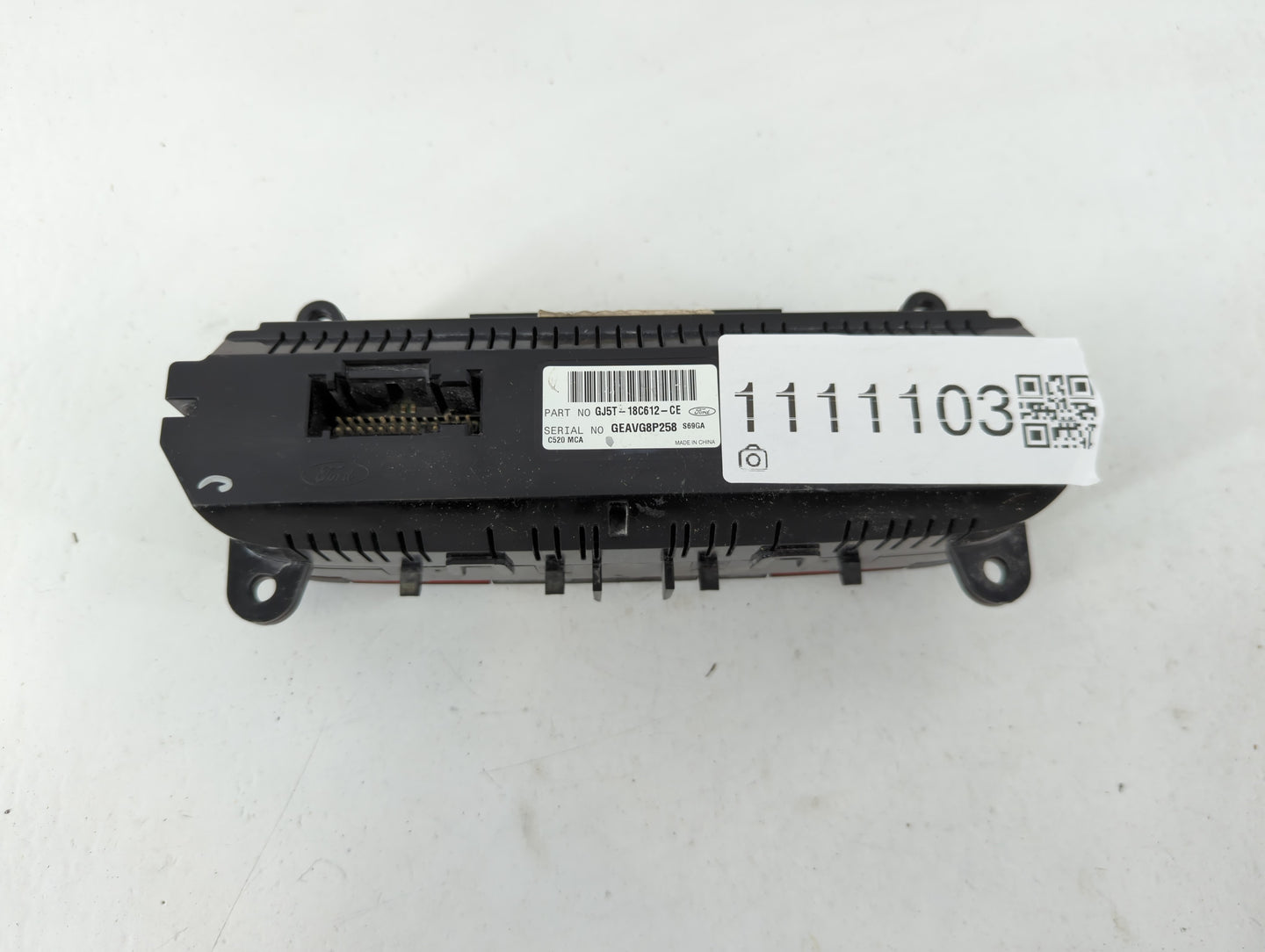 2017-2019 Ford Escape Climate Control Module Temperature AC/Heater Replacement P/N:GJ5T-18C612-CE Fits Fits 2017 2018 2019 O