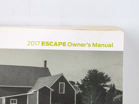 2017 Ford Escape Owners Manual Book Guide P/N:HJ5J 19A321 AB OEM Used Auto Parts