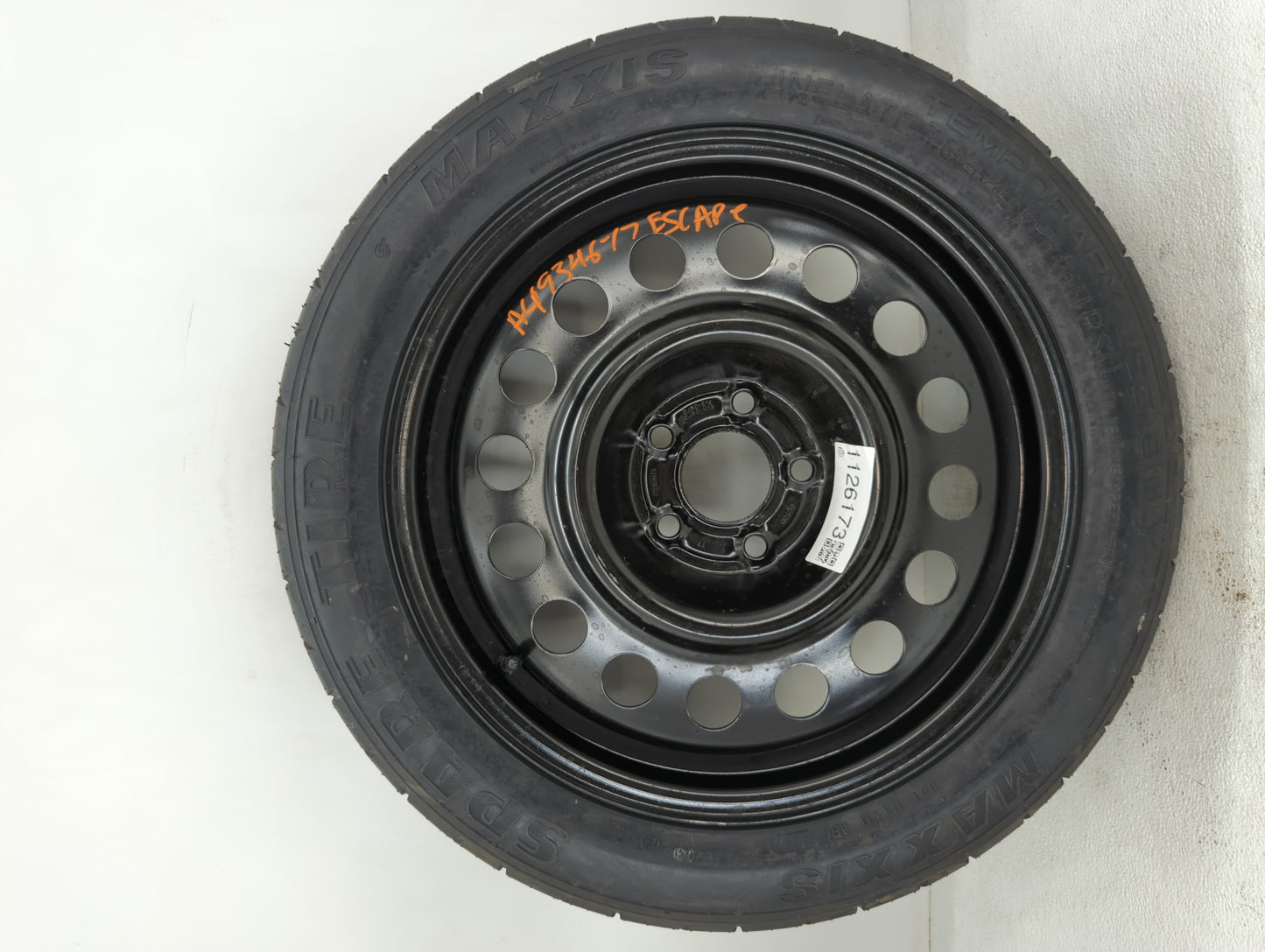 2013-2019 Ford Escape Spare Donut Tire Wheel Rim Oem - Oemusedautoparts1.com