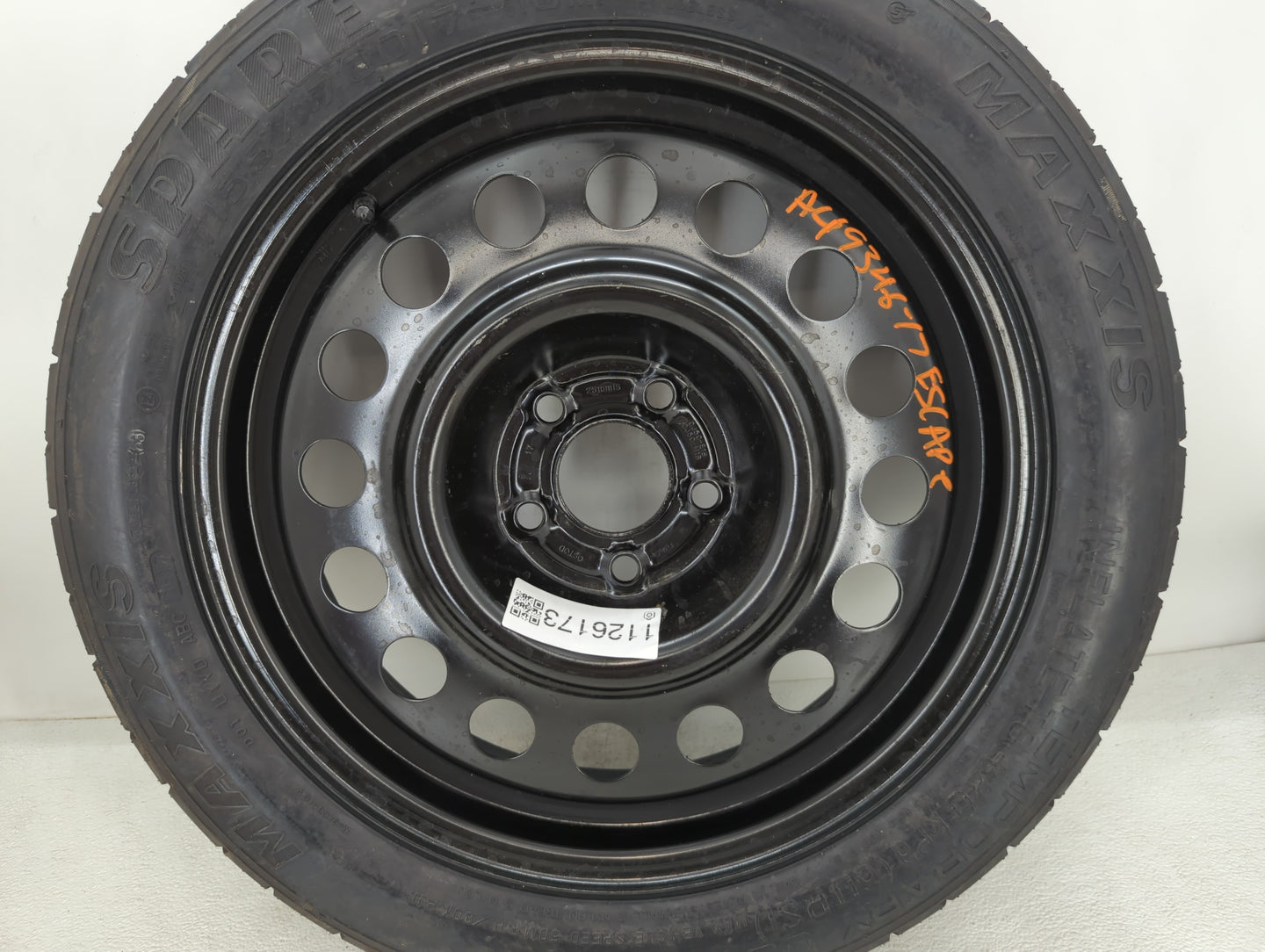 2013-2019 Ford Escape Spare Donut Tire Wheel Rim Oem - Oemusedautoparts1.com