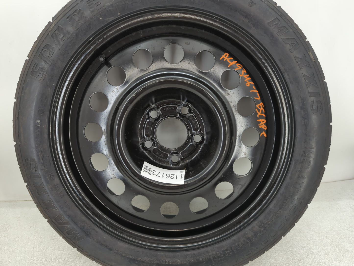 2013-2019 Ford Escape Spare Donut Tire Wheel Rim Oem - Oemusedautoparts1.com