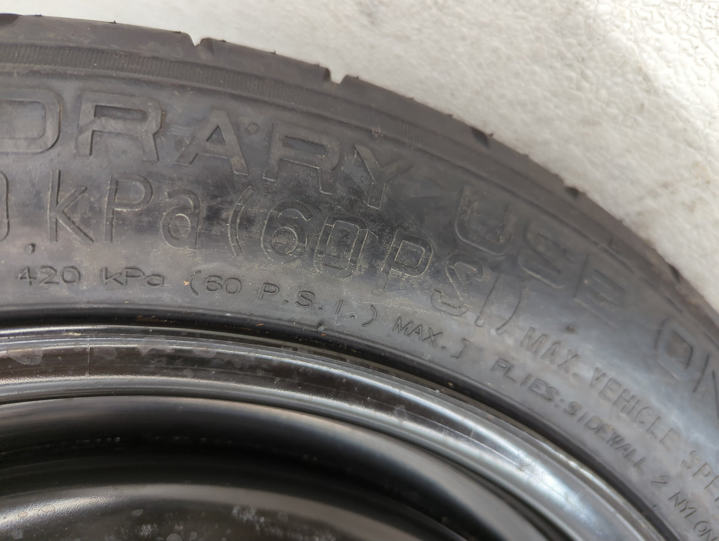 2013-2019 Ford Escape Spare Donut Tire Wheel Rim Oem - Oemusedautoparts1.com