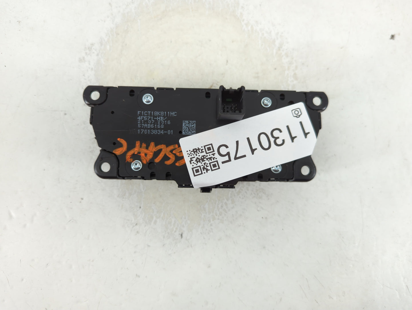 2017-2019 Ford Escape Radio AM FM Cd Player Receiver Replacement P/N:F1CT 18K811 HC Fits Fits 2017 2018 2019 OEM Used Auto P