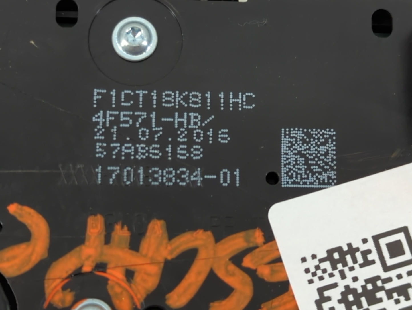 2017-2019 Ford Escape Radio AM FM Cd Player Receiver Replacement P/N:F1CT 18K811 HC Fits Fits 2017 2018 2019 OEM Used Auto P