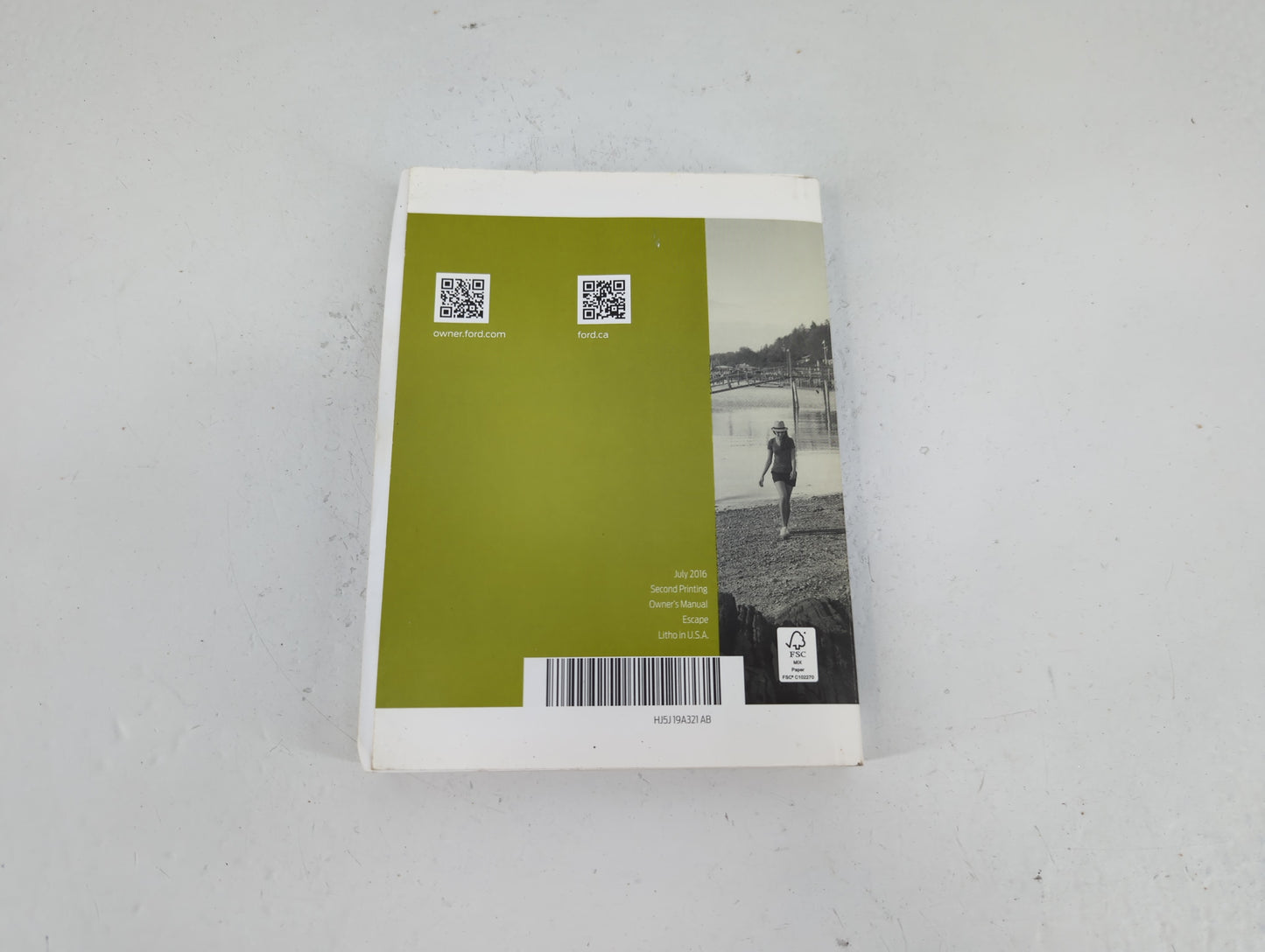 2017 Ford Escape Owners Manual Book Guide P/N:HJ5J 19A321 AB OEM Used Auto Parts - Oemusedautoparts1.com
