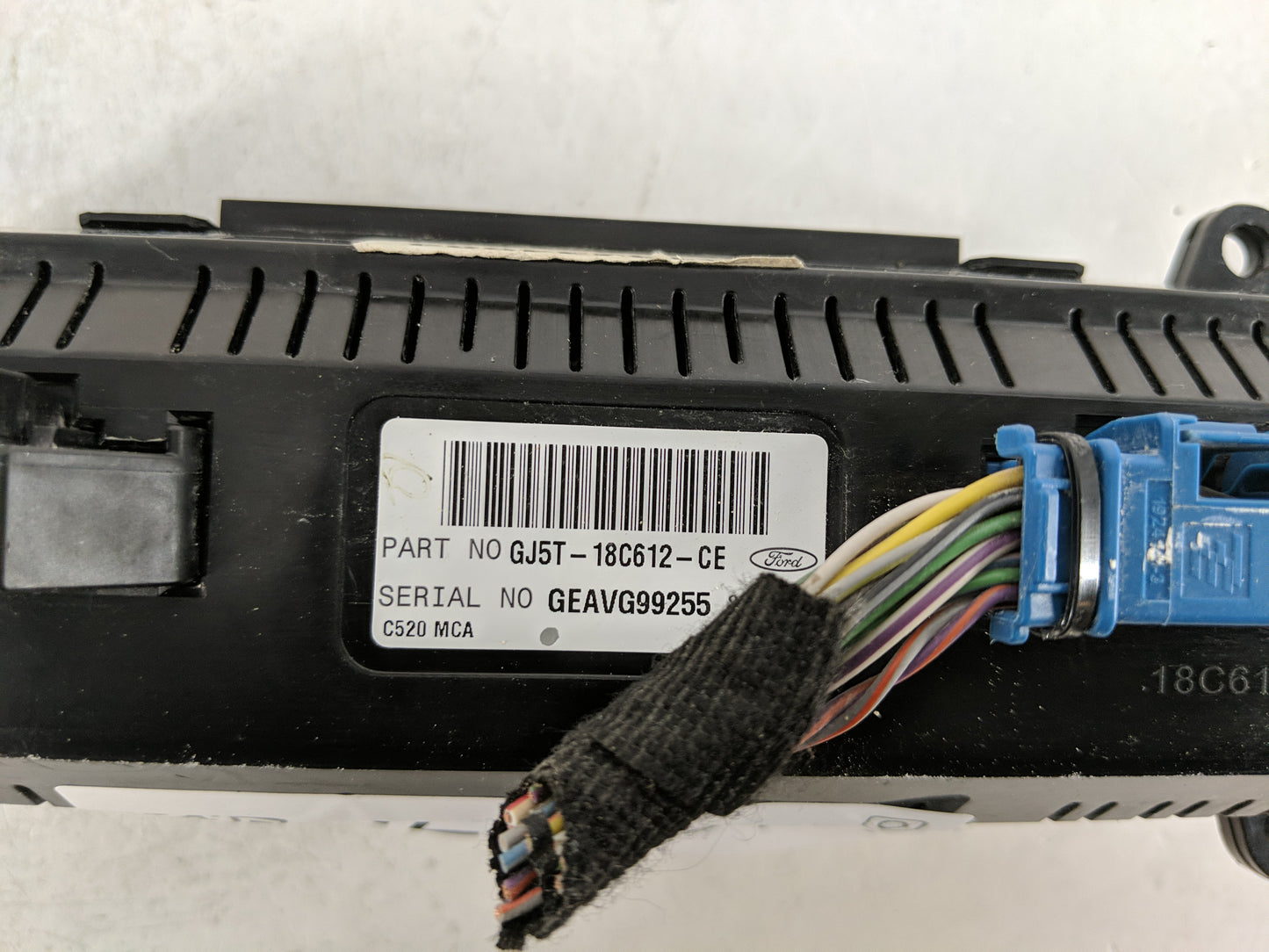 2017-2019 Ford Escape Climate Control Module Temperature AC/Heater Replacement P/N:GJ5T-18C612-CE Fits Fits 2017 2018 2019 O