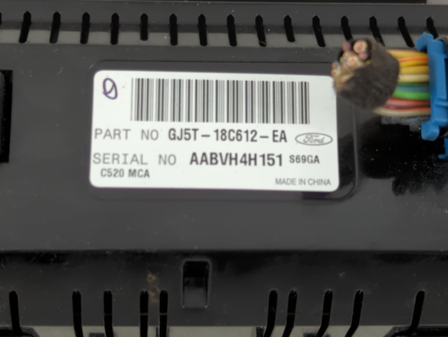 2017 Ford Escape Climate Control Module Temperature AC/Heater Replacement P/N:GJ5T-18C612-EA Fits OEM Used Auto Parts - Oemu