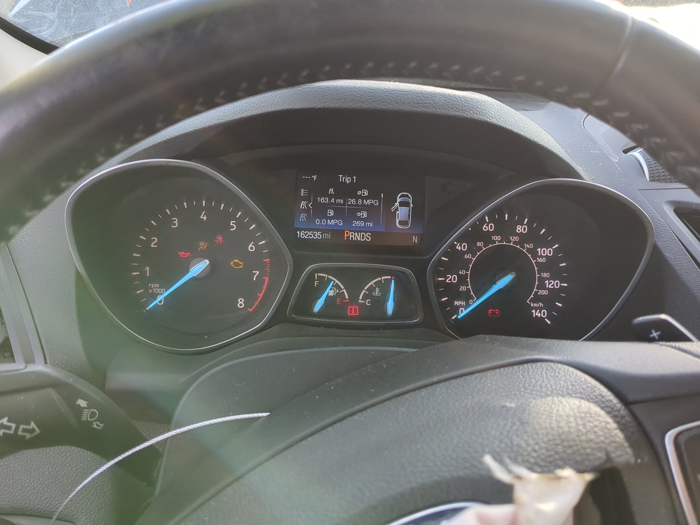 2017 Ford Escape Instrument Cluster Speedometer Gauges Miles:163K Fits OEM Used Auto Parts - Oemusedautoparts1.com
