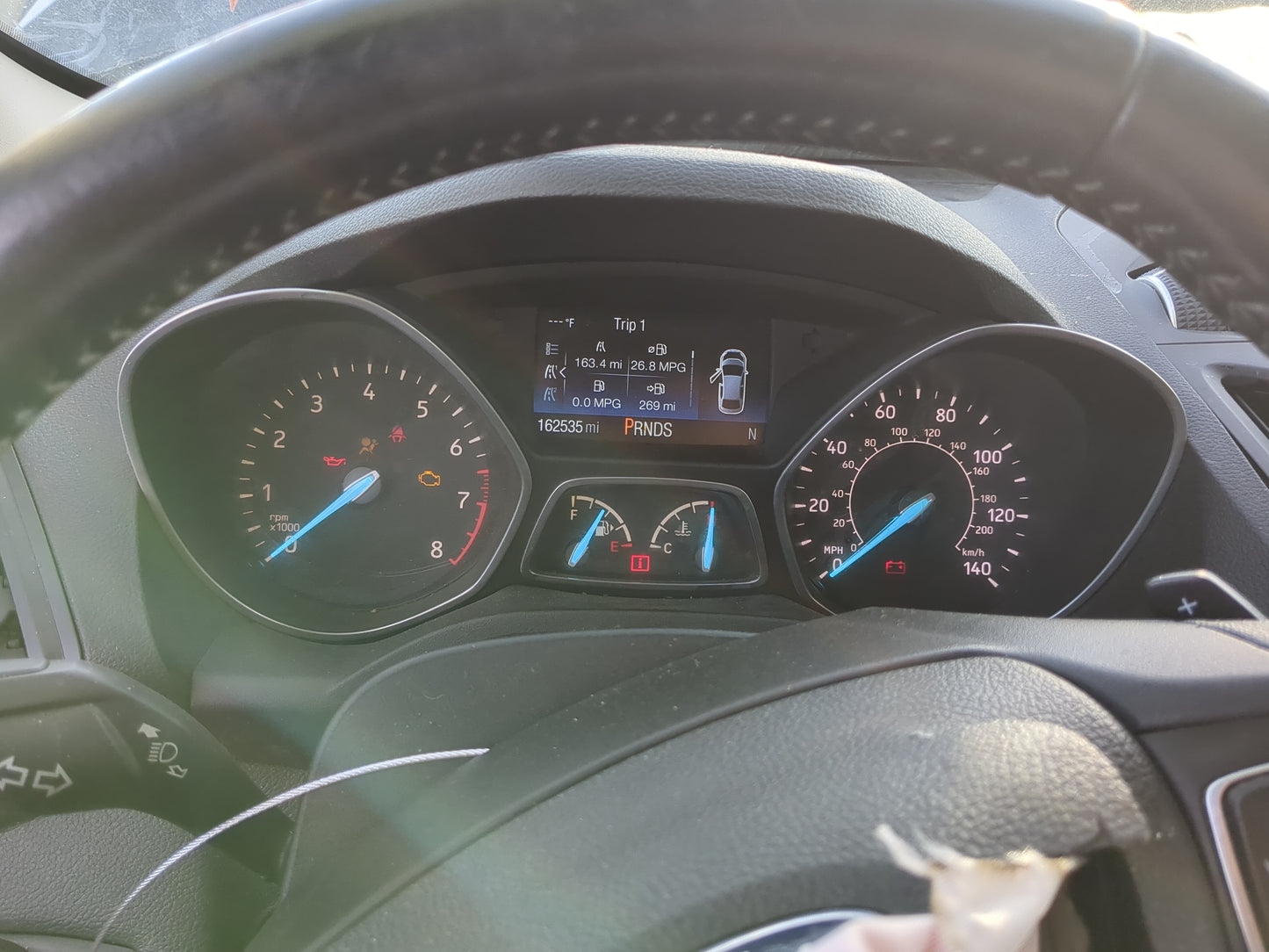 2017 Ford Escape Instrument Cluster Speedometer Gauges Miles:163K Fits OEM Used Auto Parts - Oemusedautoparts1.com