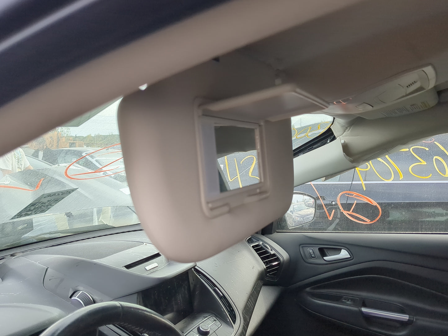2013-2019 Ford Escape Sun Visor Shade Replacement Driver Left Mirror Fits Fits 2013 2014 2015 2016 2017 2018 2019 OEM Used A