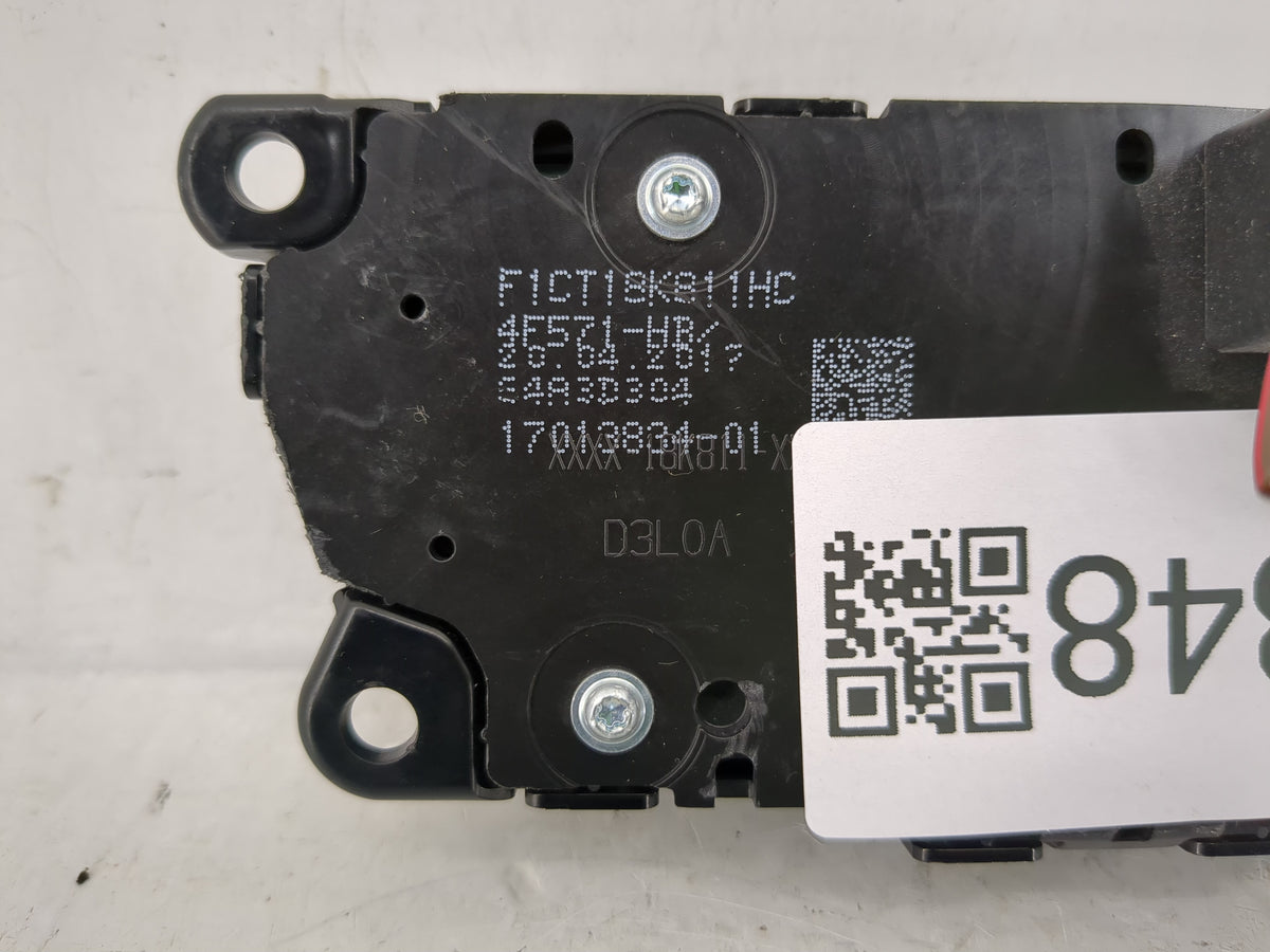 2017 Ford Escape Climate Control Module Temperature AC/Heater Replacement P/N:F1CT18K811HC Fits Fits 2018 2019 OEM Used Auto