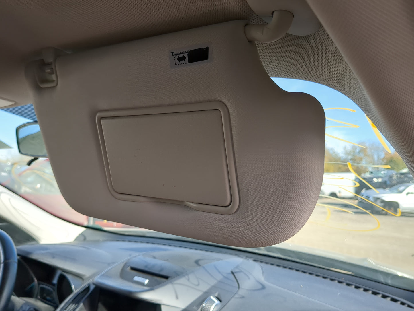 2013-2019 Ford Escape Sun Visor Shade Replacement Passenger Right Mirror Fits Fits 2013 2014 2015 2016 2017 2018 2019 OEM Us