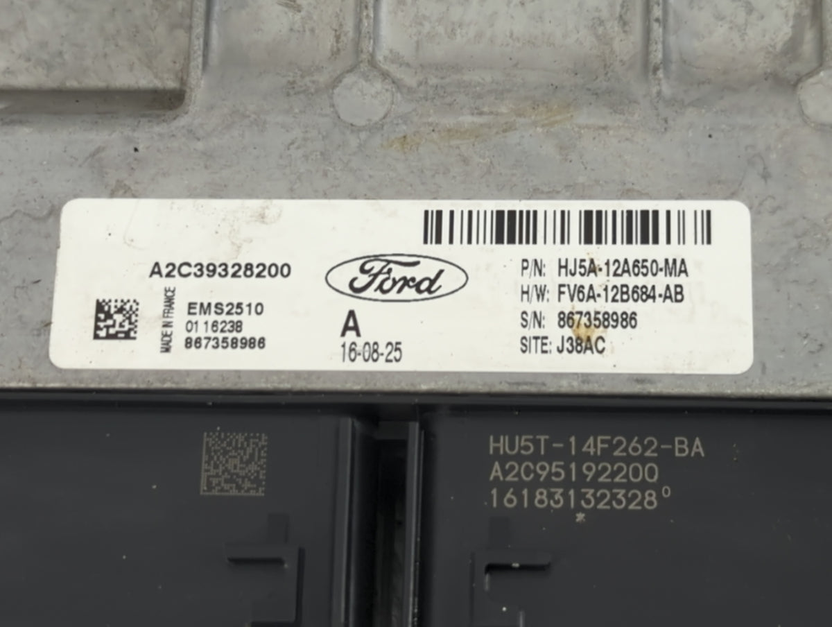 2017-2019 Ford Escape PCM Engine Control Computer ECU ECM PCU OEM P/N:HJ5A-12A650-MA Fits 2017 2018 2019 OEM Used Auto Parts