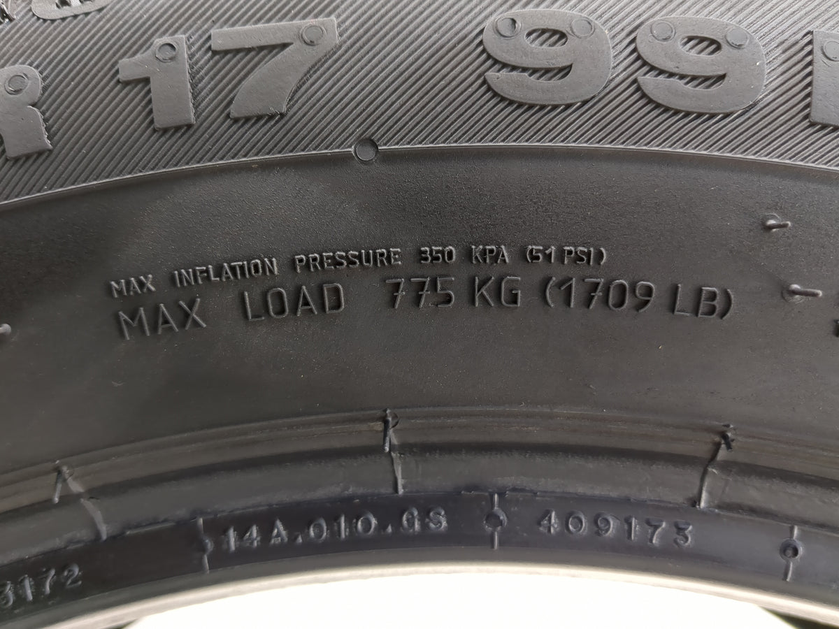 Used Tire 235/55R17 CONTINENTAL CONTIPRO CONTACT E 99H - Tread Depth 8/32 - Oemusedautoparts1.com