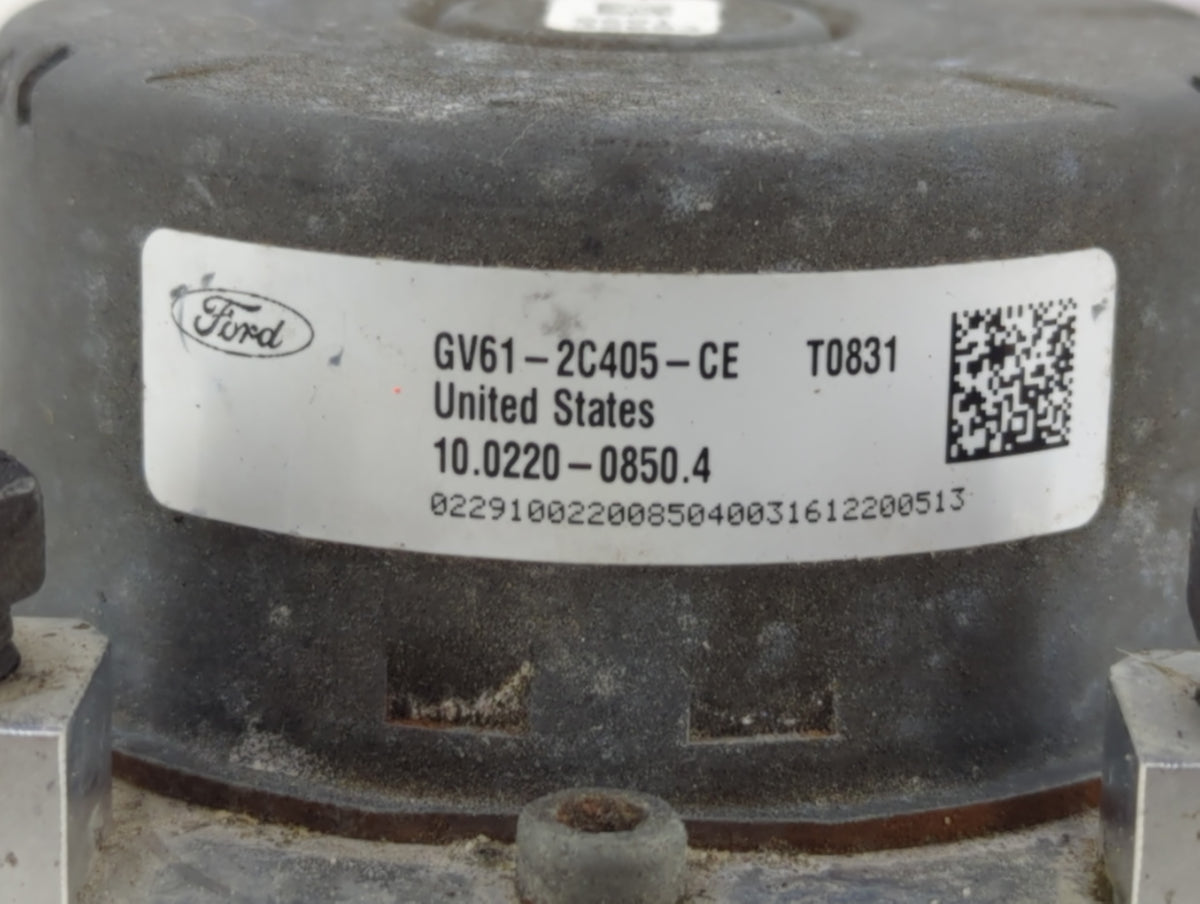 2017-2019 Ford Escape Anti-Lock Brake ABS Pump Module Actuator OEM P/N:GV61-2C405-CE Fits Fits 2017 2018 2019 OEM Used Auto 