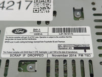 2015-2016 Ford Escape Radio AM FM Cd Player Receiver Replacement P/N:CJ5T-19C107-FA GJ5T-19C107-DC Fits Fits 2015 2016 OEM U