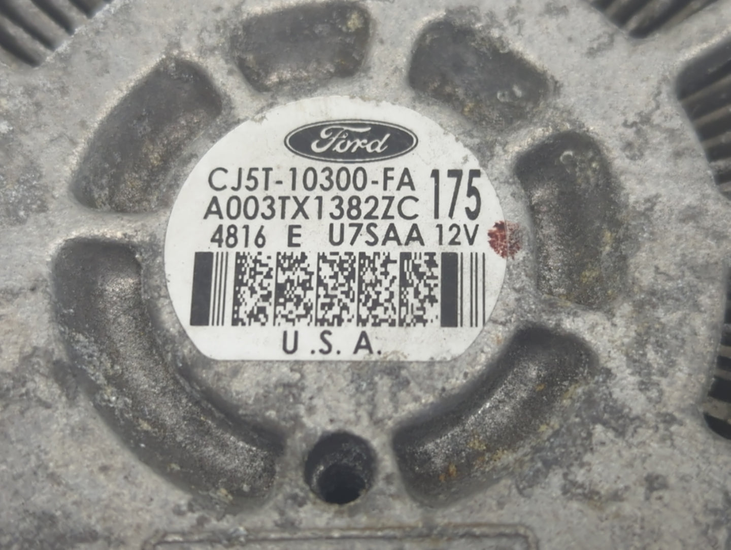 2013-2019 Ford Escape Alternator Replacement Generator Charging Assembly Engine OEM P/N:A003TX1382ZC CJ5T-10300-FA Fits OEM 