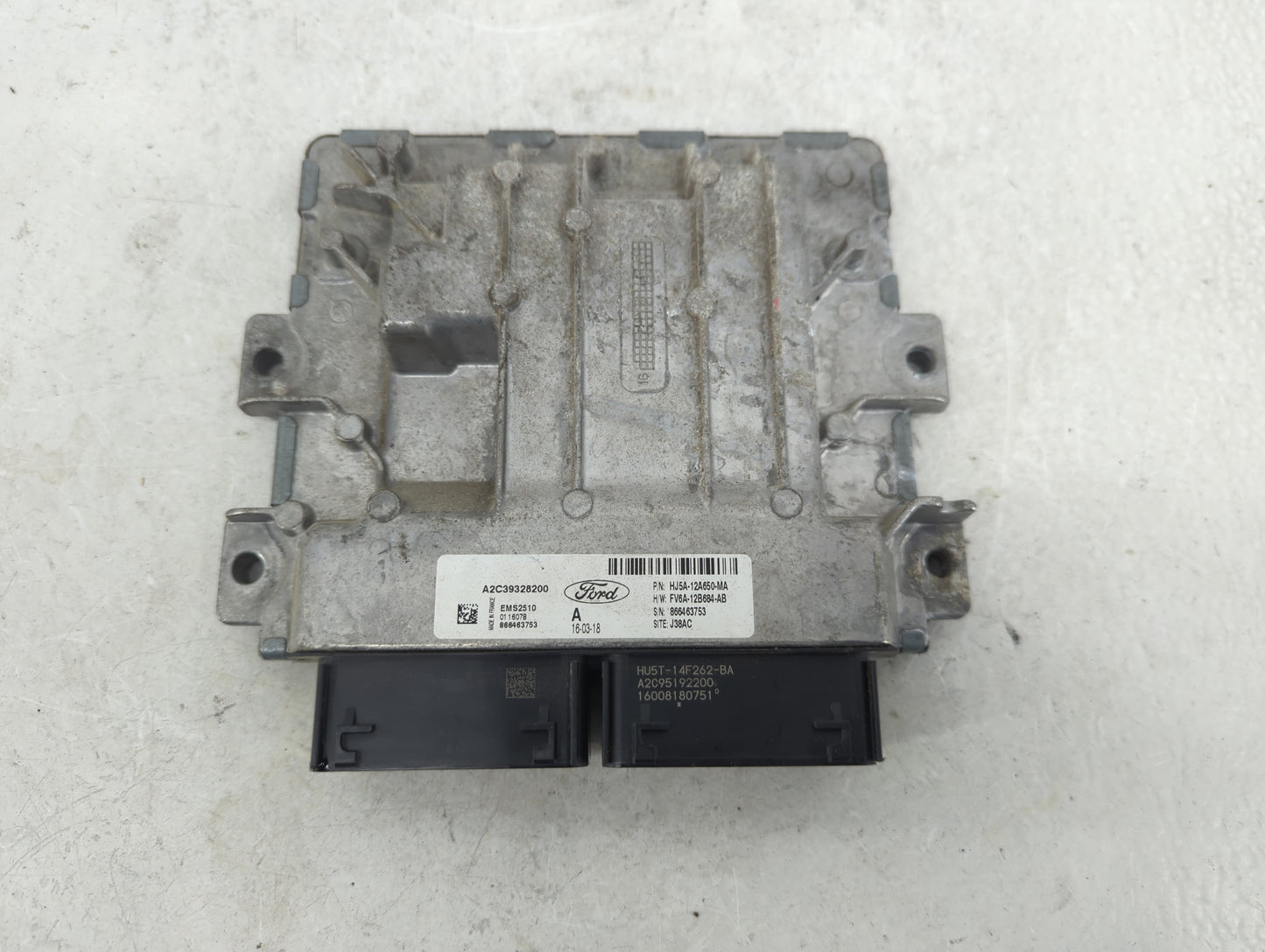 2017-2019 Ford Escape PCM Engine Control Computer ECU ECM PCU OEM P/N:HU5T-14F262-BA HJ5A-12A650-MA Fits Fits 2017 2018 2019