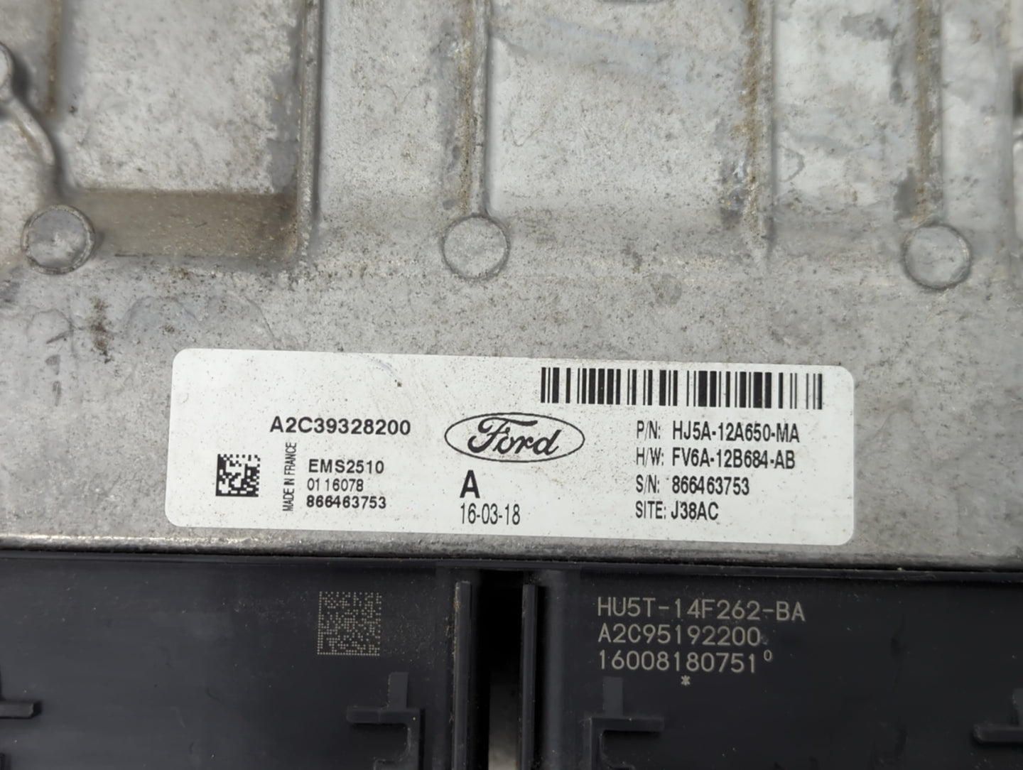 2017-2019 Ford Escape PCM Engine Control Computer ECU ECM PCU OEM P/N:HU5T-14F262-BA HJ5A-12A650-MA Fits Fits 2017 2018 2019