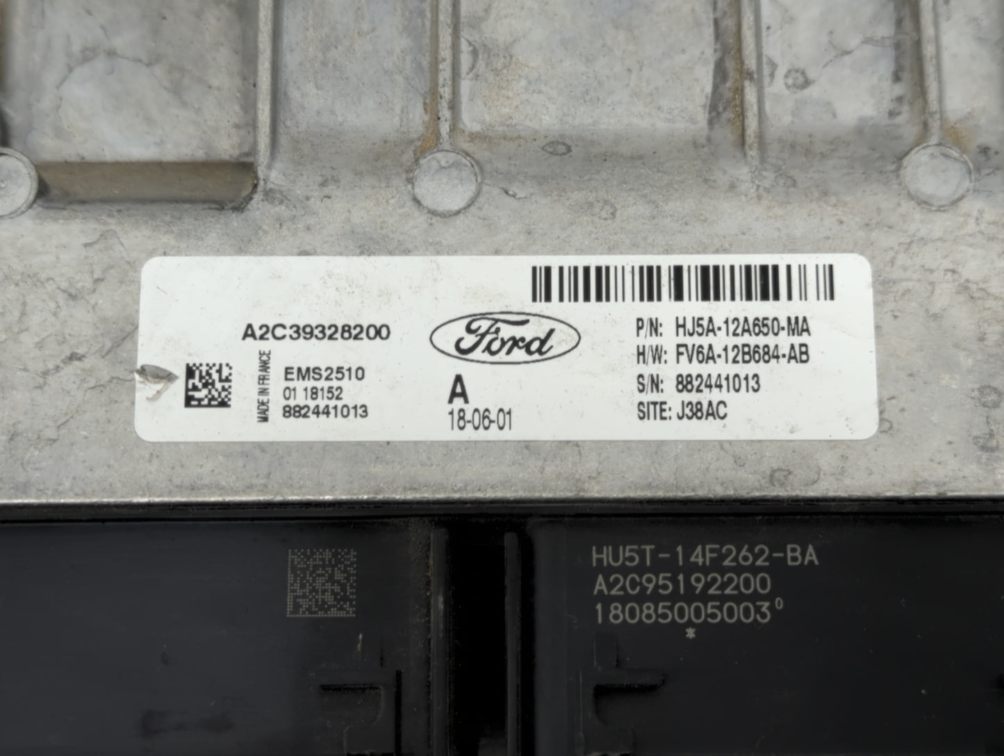 2017-2019 Ford Escape PCM Engine Control Computer ECU ECM PCU OEM P/N:HU5T-14F262-BA HJ5A-12A650-MA Fits Fits 2017 2018 2019