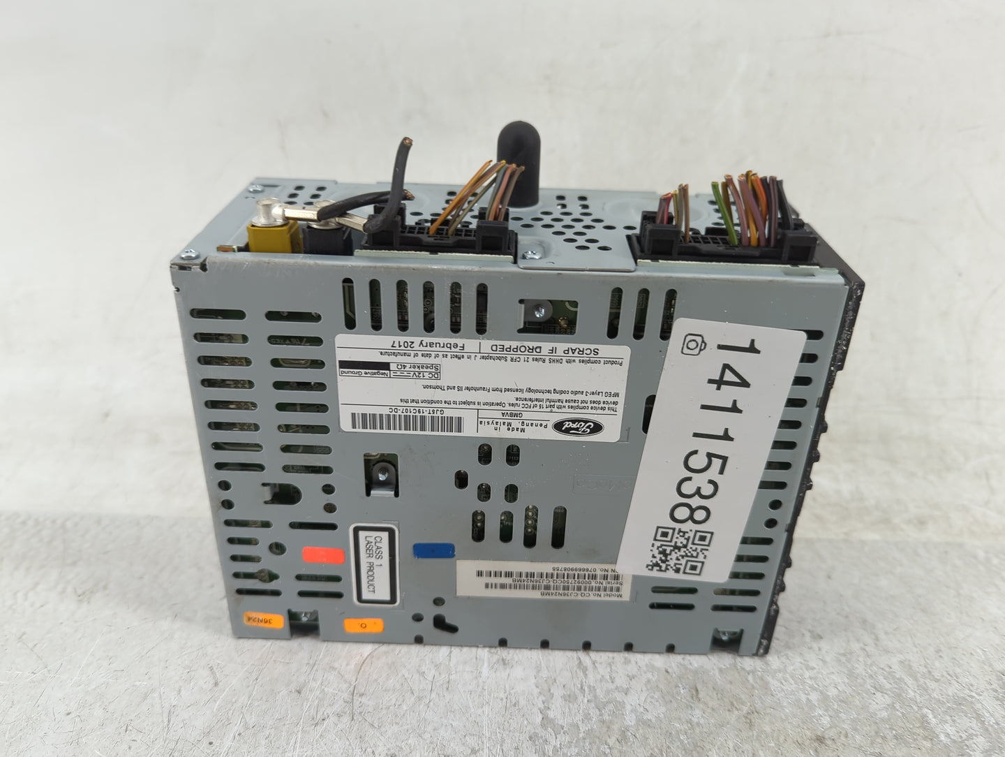 2015-2019 Ford Escape Radio AM FM Cd Player Receiver Replacement P/N:GJ5T-19C107-DC Fits Fits 2015 2016 2017 2018 2019 OEM U