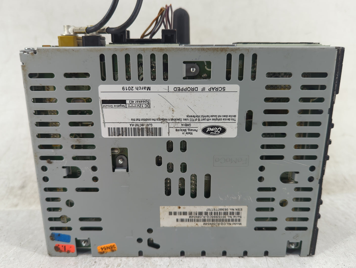 2015-2019 Ford Escape Radio AM FM Cd Player Receiver Replacement P/N:GJ5T-19C107-BD Fits Fits 2015 2016 2017 2018 2019 OEM U