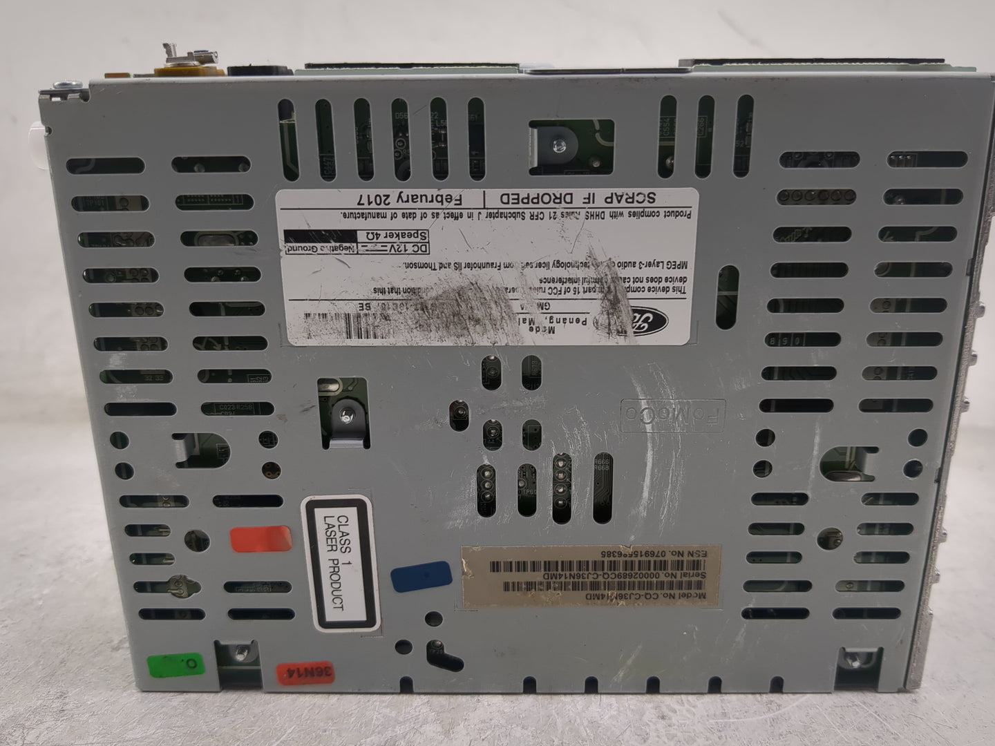 2017 Ford Escape Radio AM FM Cd Player Receiver Replacement Fits OEM Used Auto Parts - Oemusedautoparts1.com