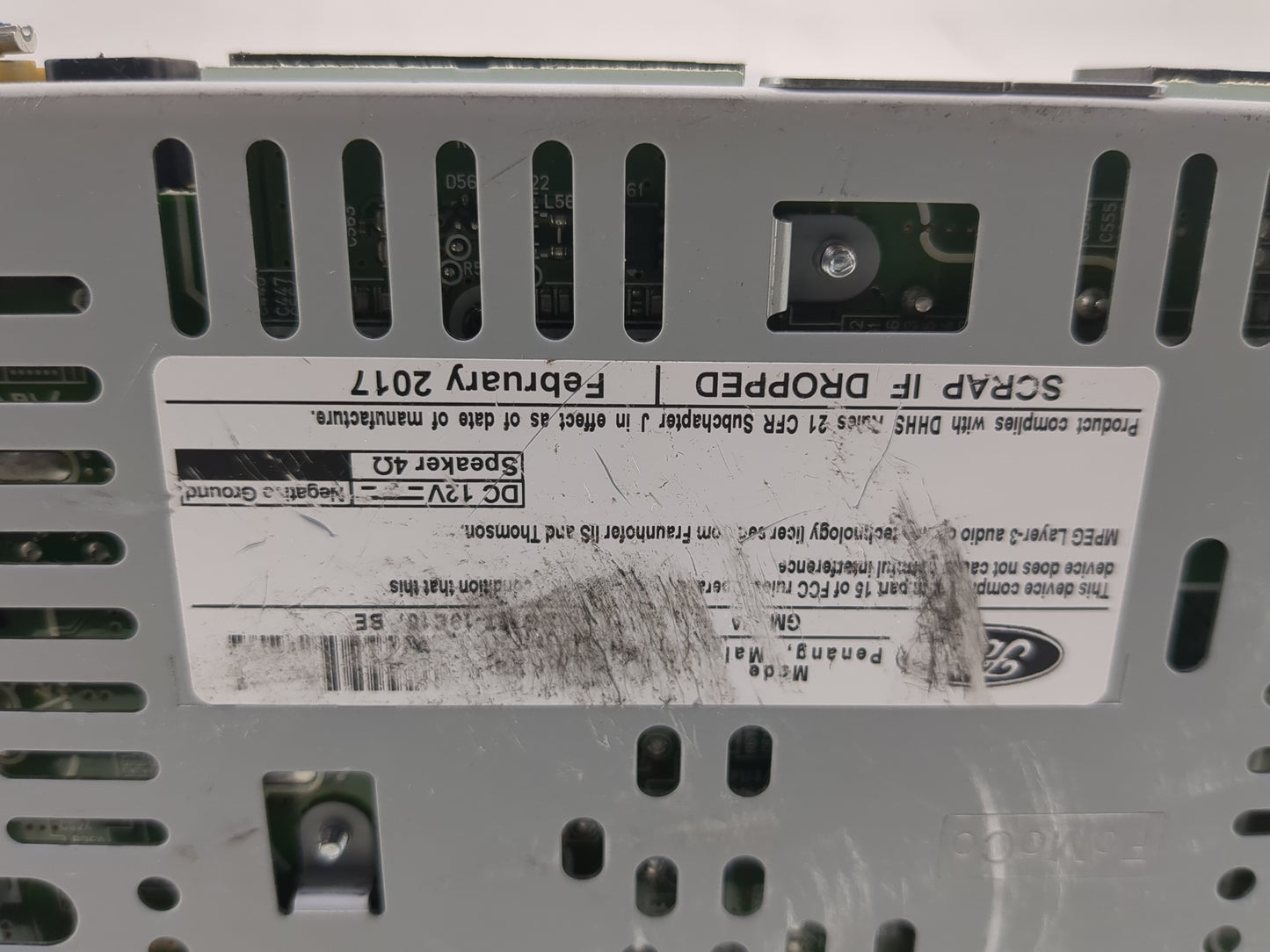 2017 Ford Escape Radio AM FM Cd Player Receiver Replacement Fits OEM Used Auto Parts - Oemusedautoparts1.com