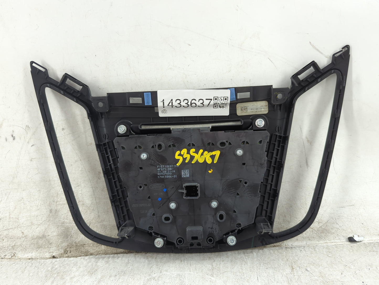 2017-2019 Ford Escape Radio Control Panel Black - Oemusedautoparts1.com