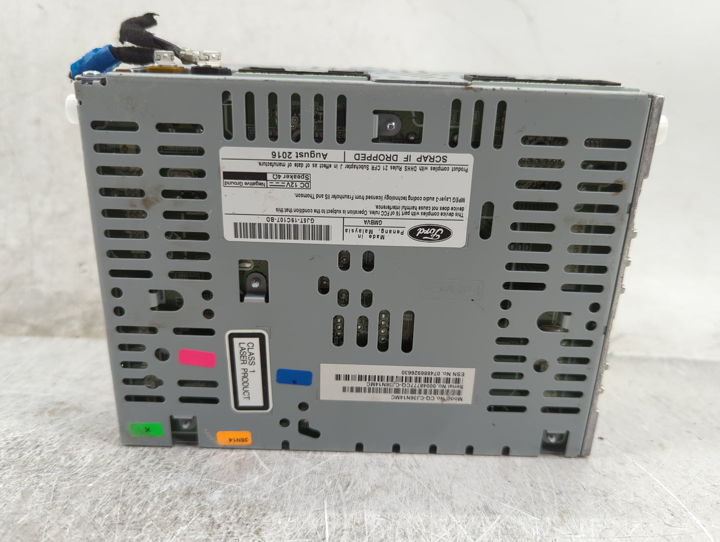 2019 Ford Escape Radio AM FM Cd Player Receiver Replacement P/N:GJ5T-19C107-BD GJ5T-19C107-KA, CQ-GJ36N14MC Fits OEM Used Au