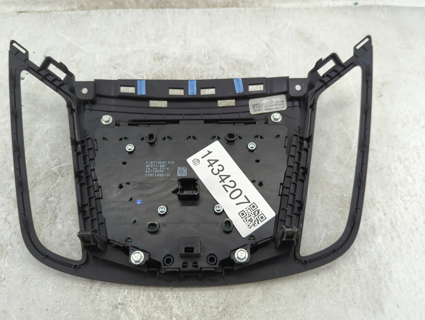 2017-2019 Ford Escape Radio Control Panel Black - Oemusedautoparts1.com