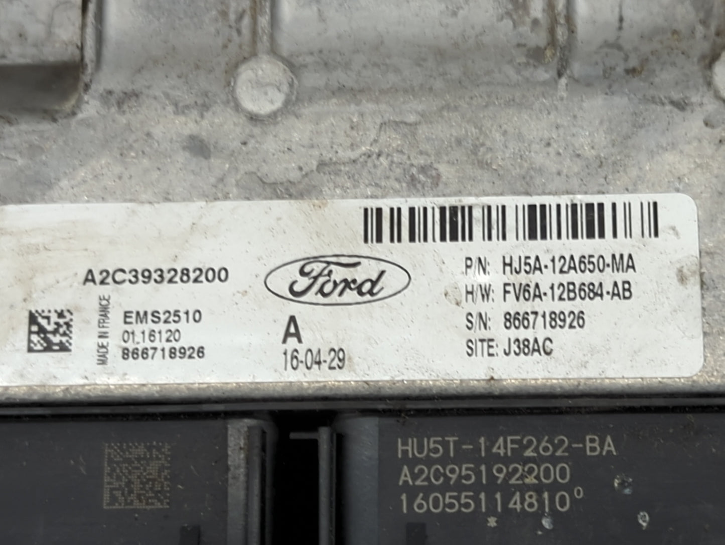 2017-2019 Ford Escape PCM Engine Control Computer ECU ECM PCU OEM P/N:HJ5A-12A650-MA FV6A-12B684-AB Fits Fits 2017 2018 2019