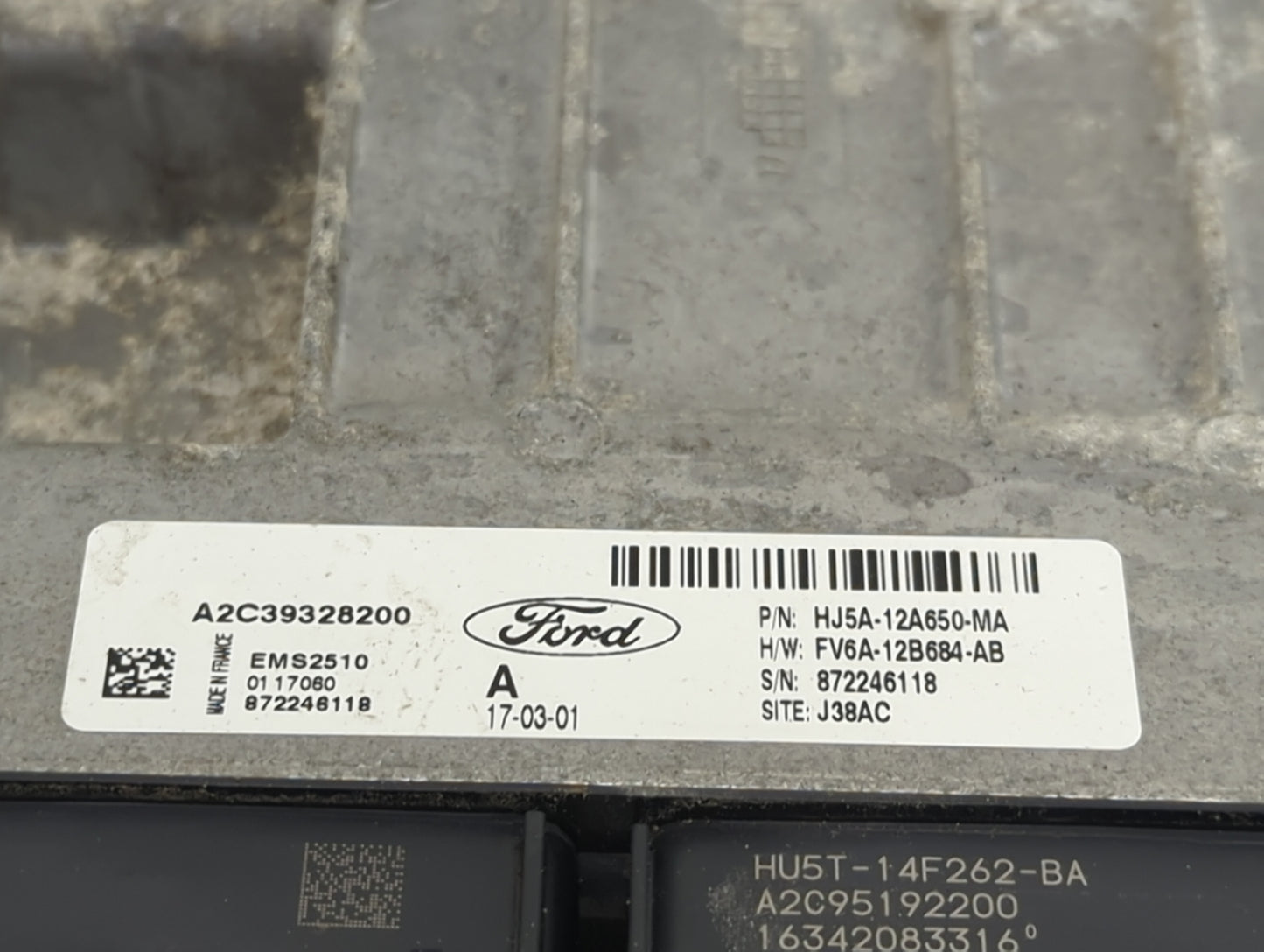 2017-2019 Ford Escape PCM Engine Control Computer ECU ECM PCU OEM P/N:HJ5A-12A650-MA FV6A-12B684-AB Fits Fits 2017 2018 2019