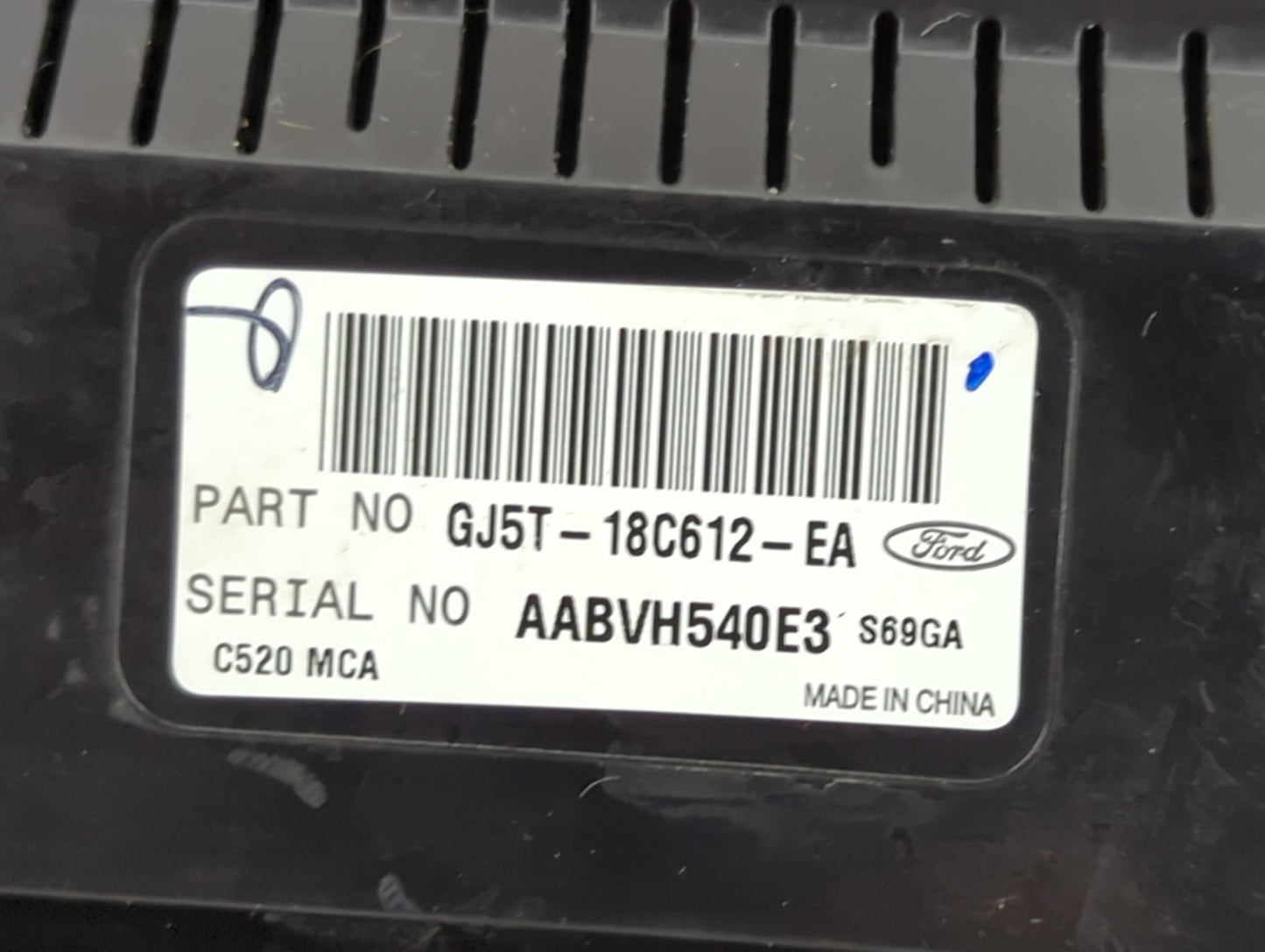 2017 Ford Escape Climate Control Module Temperature AC/Heater Replacement P/N:GJ5T-18C612-EA Fits OEM Used Auto Parts - Oemu