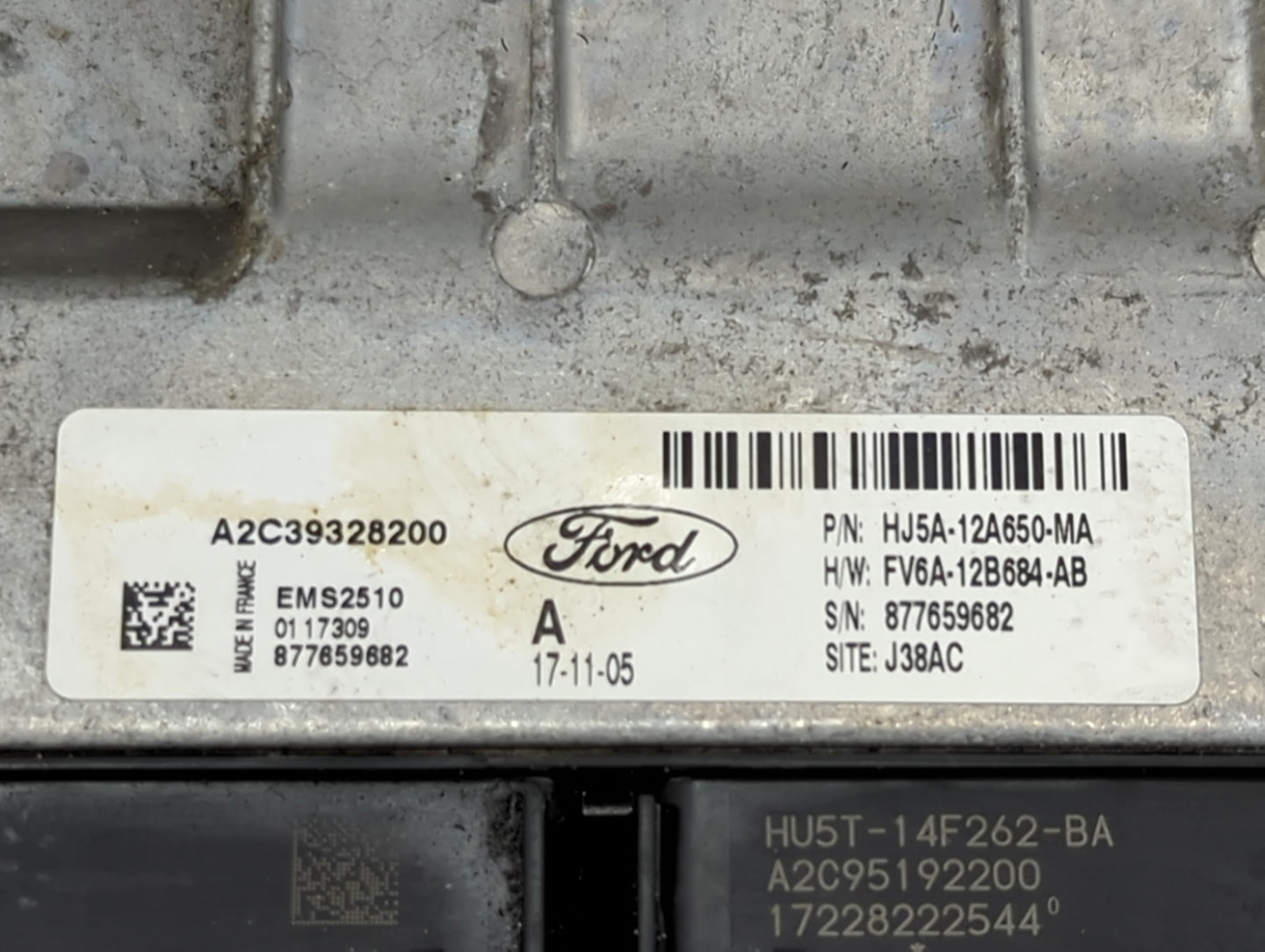 2017-2019 Ford Escape PCM Engine Control Computer ECU ECM PCU OEM P/N:HJ5A-12A650-MA FV6A-12B684-AB Fits Fits 2017 2018 2019