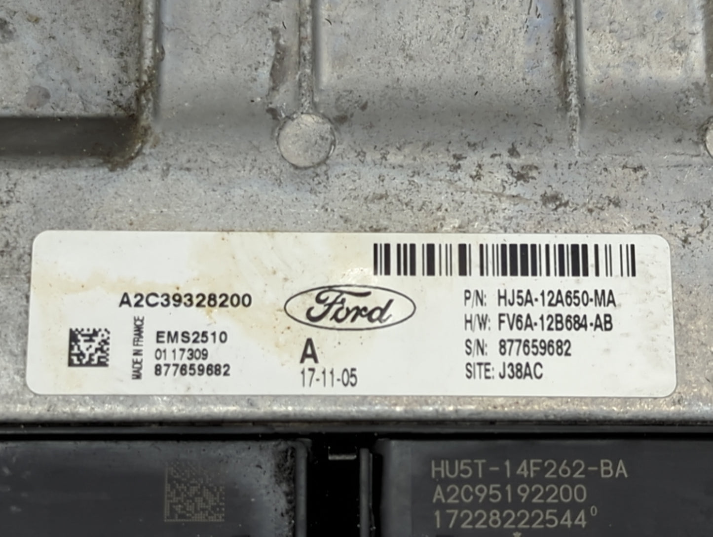2017-2019 Ford Escape PCM Engine Control Computer ECU ECM PCU OEM P/N:HJ5A-12A650-MA FV6A-12B684-AB Fits Fits 2017 2018 2019