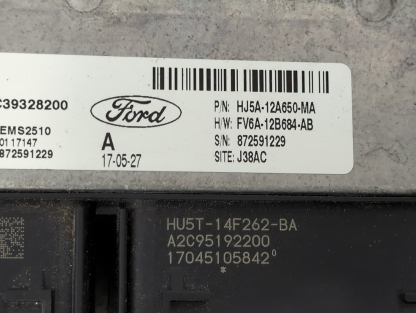 2017-2019 Ford Escape PCM Engine Control Computer ECU ECM PCU OEM P/N:HJ5A-12A650-MA FV6A-12B684-AB Fits Fits 2017 2018 2019
