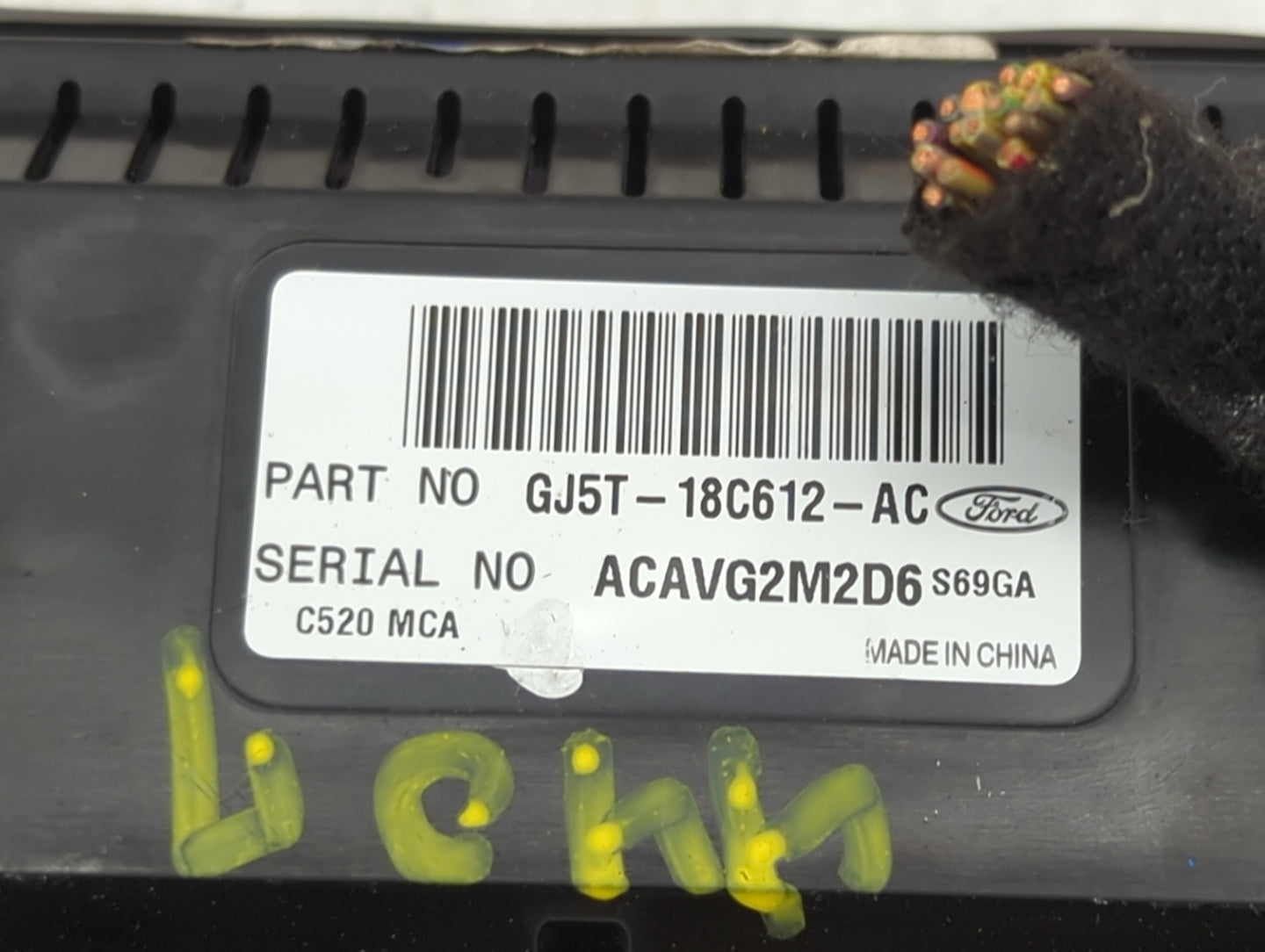 2017 Ford Escape Climate Control Module Temperature AC/Heater Replacement P/N:GJ5T-18C612-AC Fits OEM Used Auto Parts - Oemu