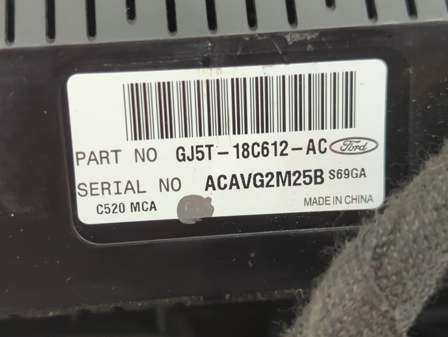 2017 Ford Escape Climate Control Module Temperature AC/Heater Replacement P/N:GJ5T-18C612-AC Fits OEM Used Auto Parts - Oemu
