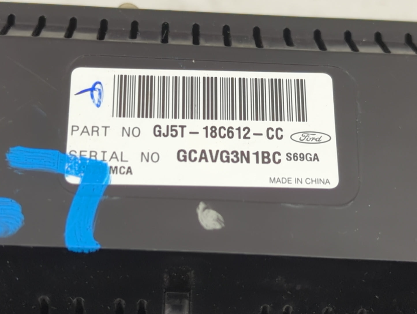 2017 Ford Escape Climate Control Module Temperature AC/Heater Replacement P/N:GJ5T-18C612-CC Fits OEM Used Auto Parts - Oemu