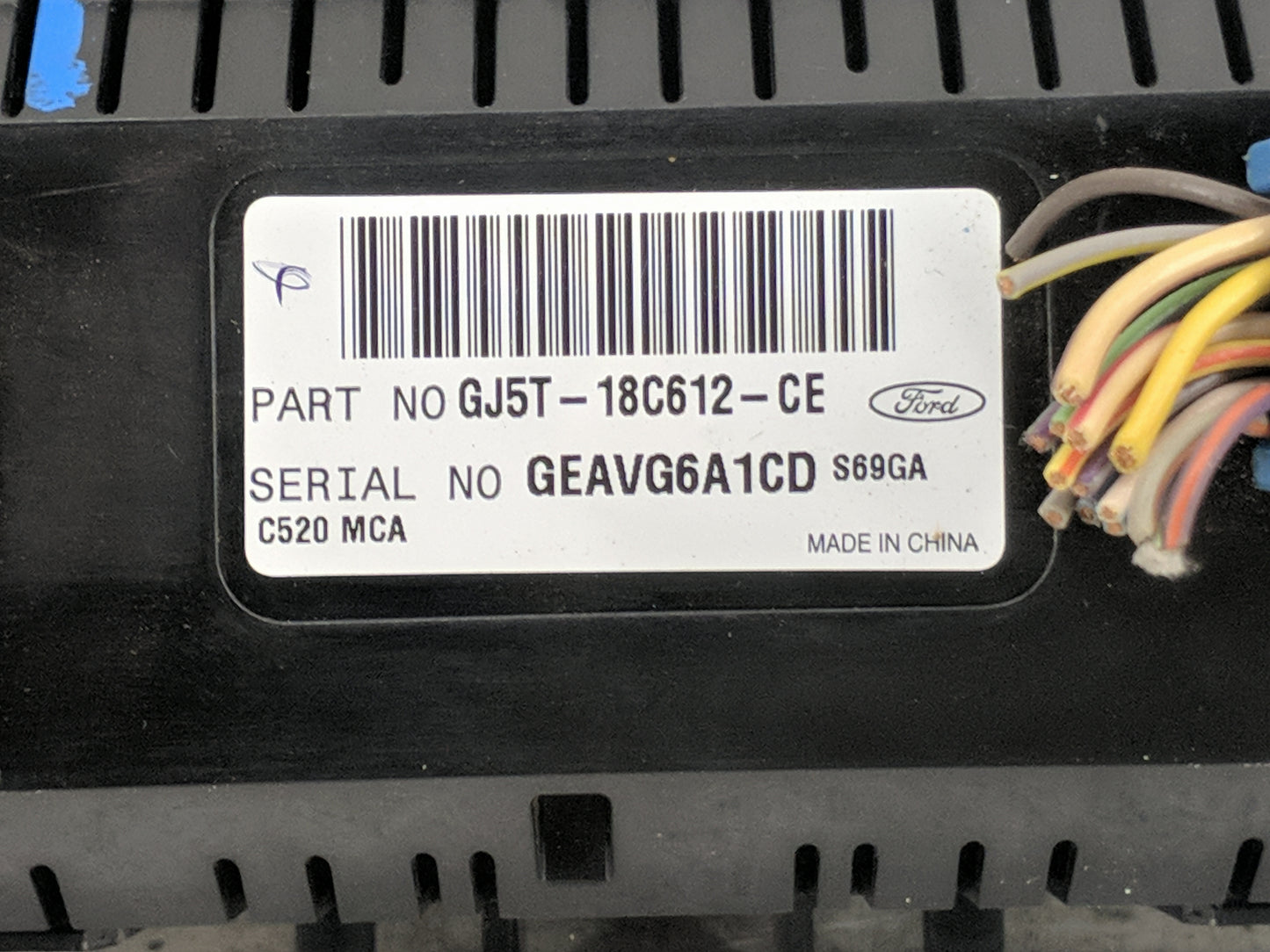 2017 Ford Escape Climate Control Module Temperature AC/Heater Replacement P/N:GJ5T-18C612-CE Fits OEM Used Auto Parts - Oemu