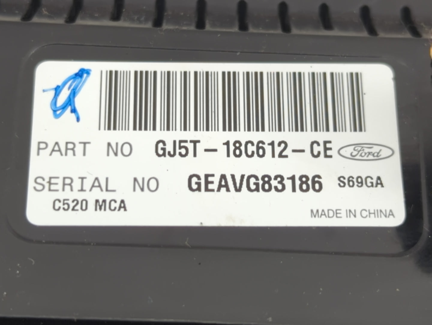 2017 Ford Escape Climate Control Module Temperature AC/Heater Replacement P/N:GJ5T-18C612-CE Fits OEM Used Auto Parts - Oemu